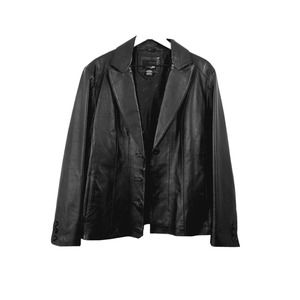 Classic Black Women's Leather Jacket
